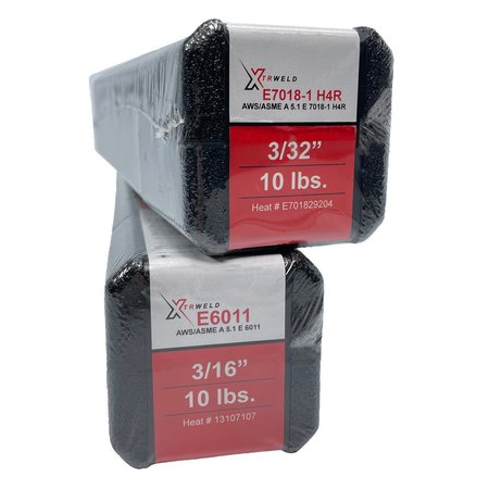 XTRWELD SELECT 6011 Filler Metal, 3/32, Alloy Steel, 10Lb. Box priced per pound SE6011SEL093-10